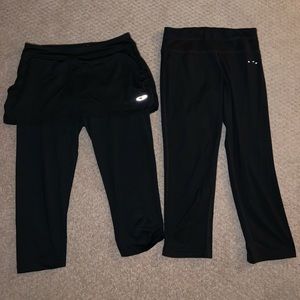 pair of girls Champion cropped leggings